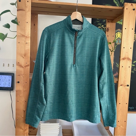 Vineyard Vines X Jim Nantz Plaid Pescadero Half-Zip Performance Pullover - Picture 2 of 15